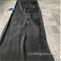 Tessuto Bangladesh 100% poliestere Nida jacquard nero